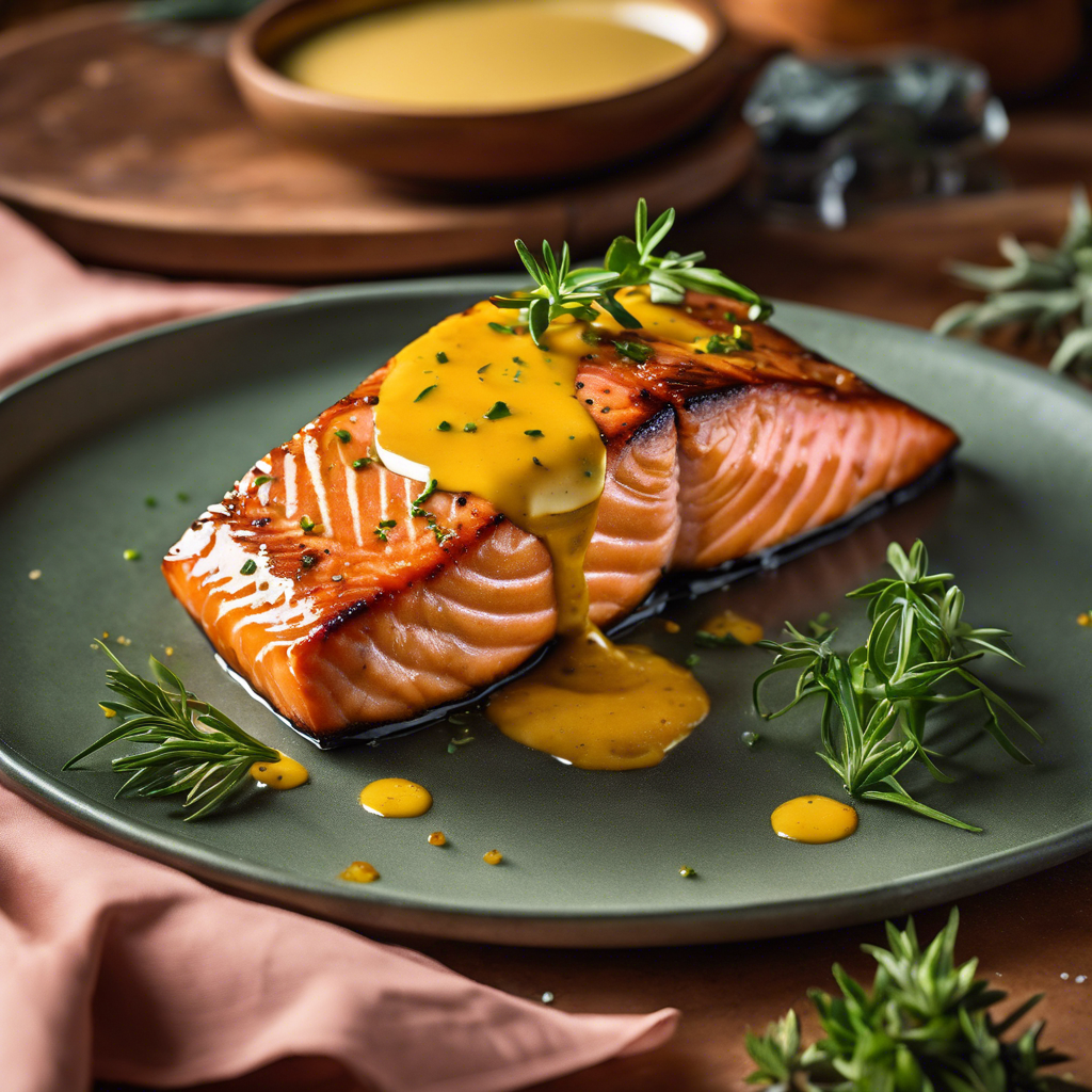 Honey Mustard Glazed Salmon Recipe Cookaifood