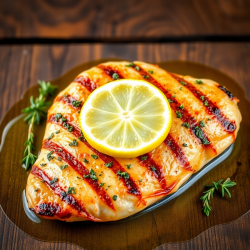 Lemon Garlic Herb Grilled Fish Recipe Cookaifood