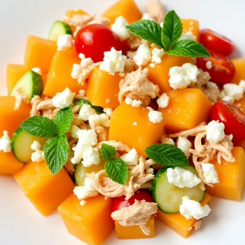 Cantaloupe Chicken Salad