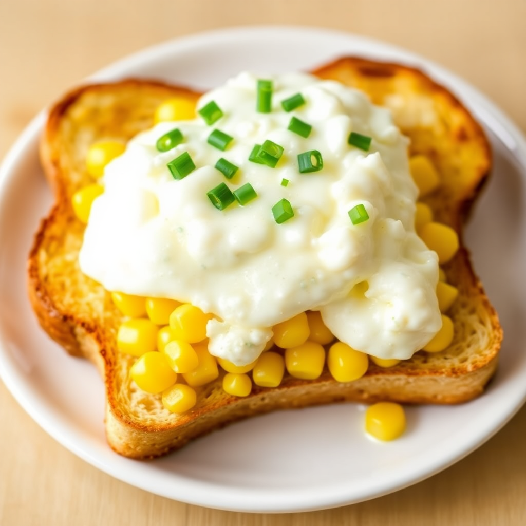 Corn and Egg Toast
