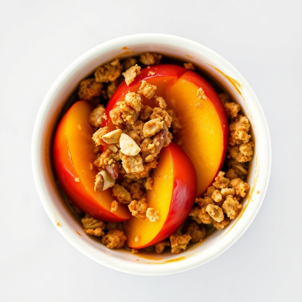 Single-Serve Peach Crisp