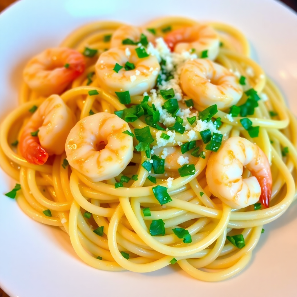 Garlic Butter Shrimp Pasta