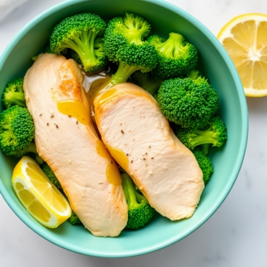 Simple Chicken and Broccoli Bowl