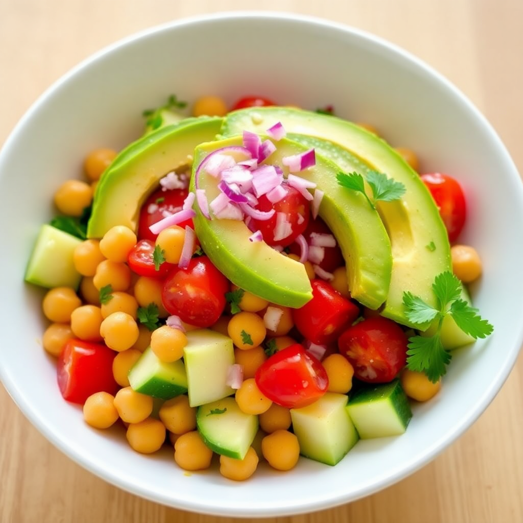 Avocado Chickpea Salad