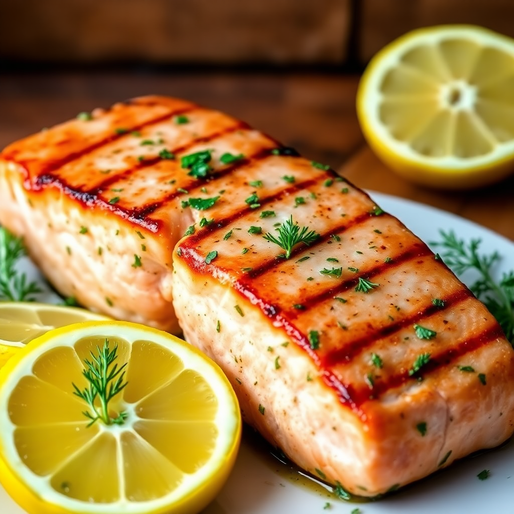 Lemon Herb Grilled Salmon