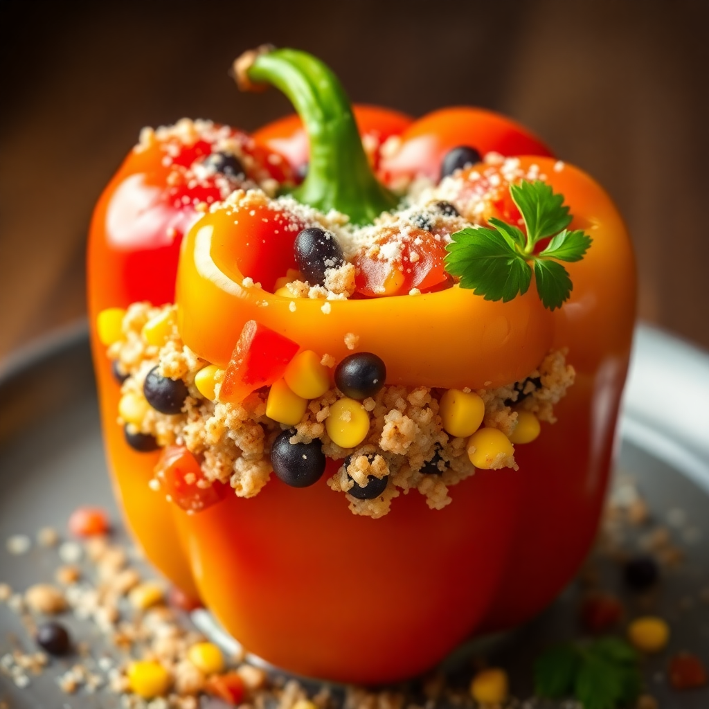 Stuffed Bell Pepper Delight
