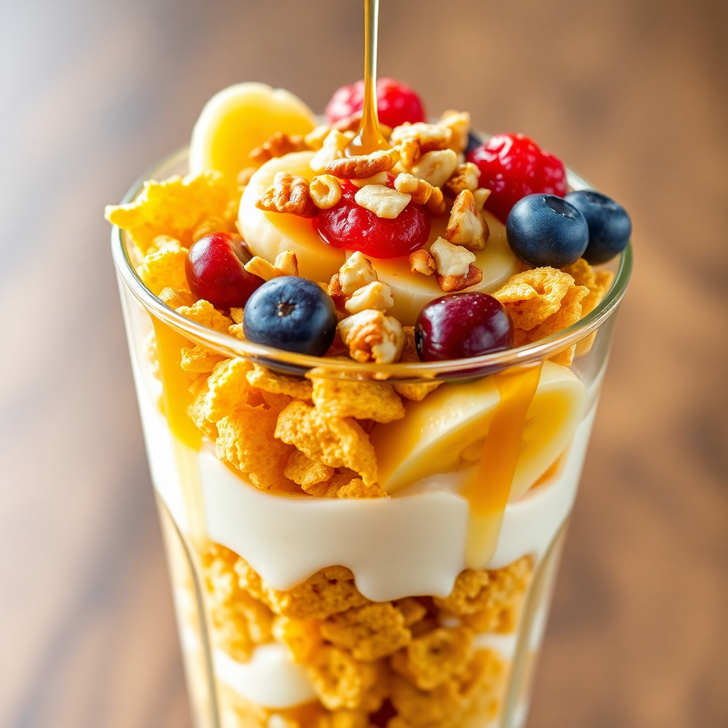 Crunchy Cornflake Banana Parfait