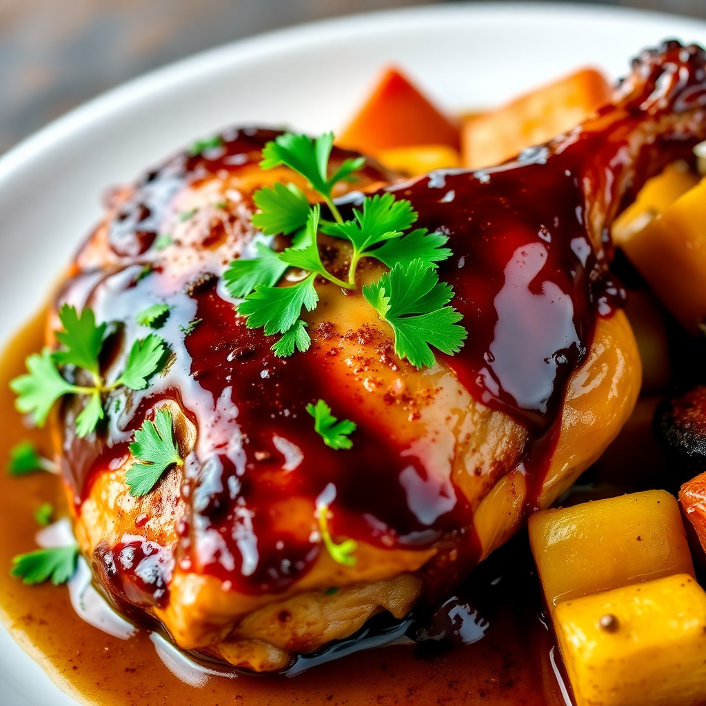 Coffee-Braised Chicken Thighs