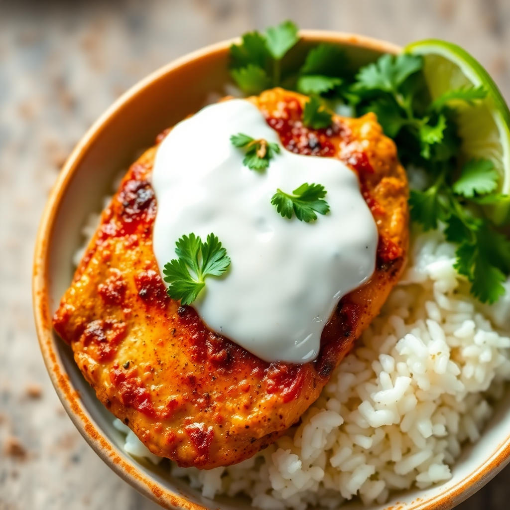 Spiced Yogurt Chicken Bowl
