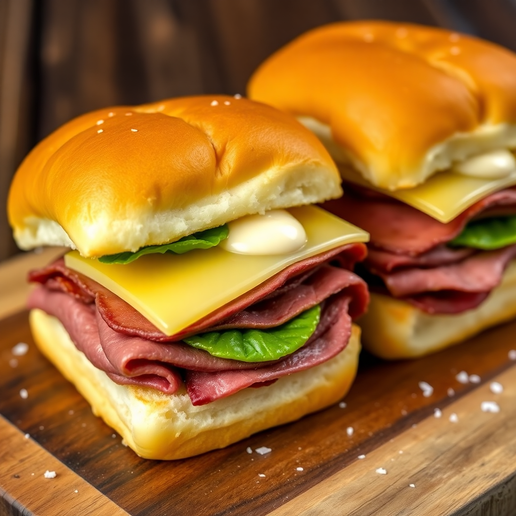Savory English Roast Beef Sliders