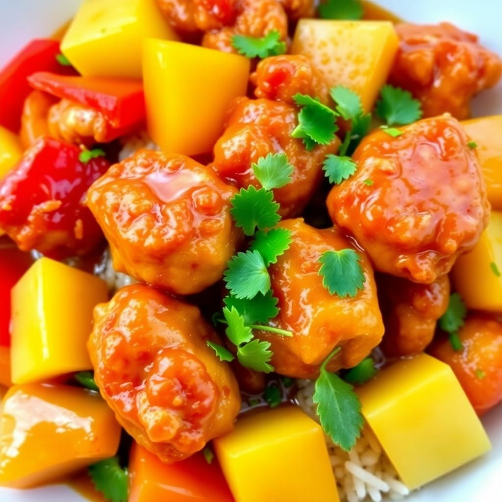 Jamaican-Chinese Sweet and Sour Chicken