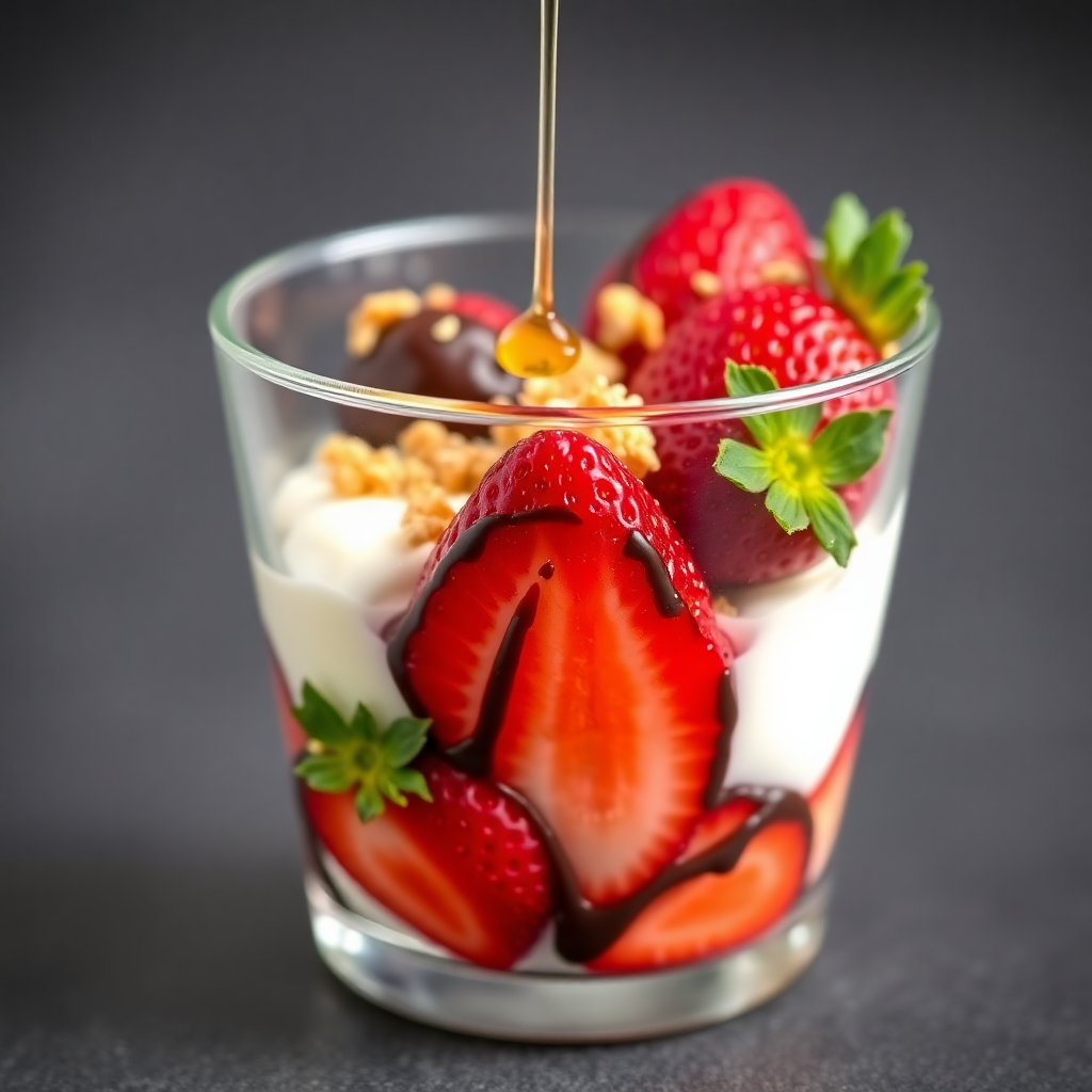 Chocolate-Dipped Strawberry Parfait
