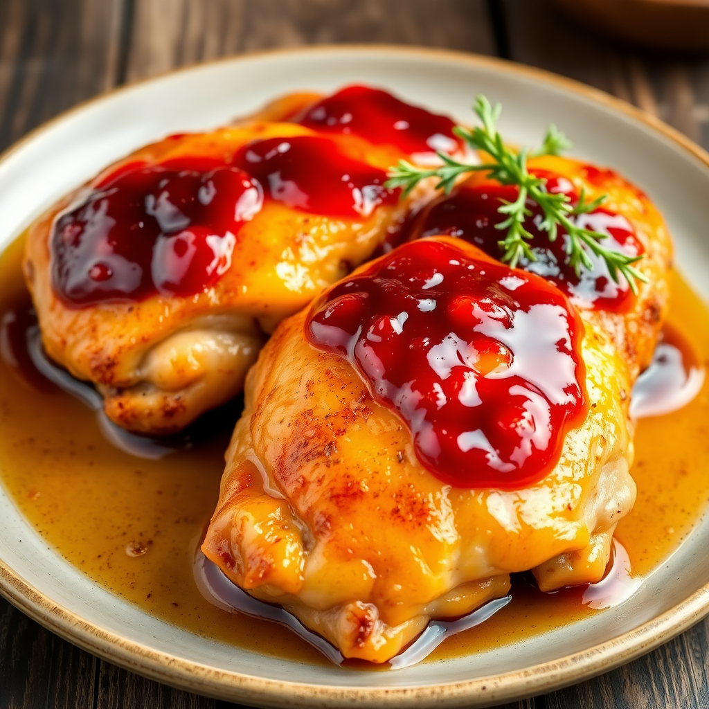 Jam-Glazed Chicken Thighs