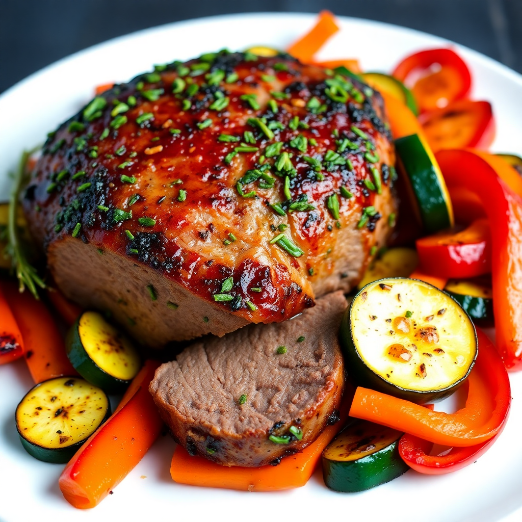 Herb-Crusted Beef Tenderloin with Roasted Vegetables