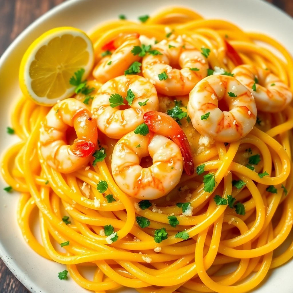 Garlic Butter Shrimp Pasta