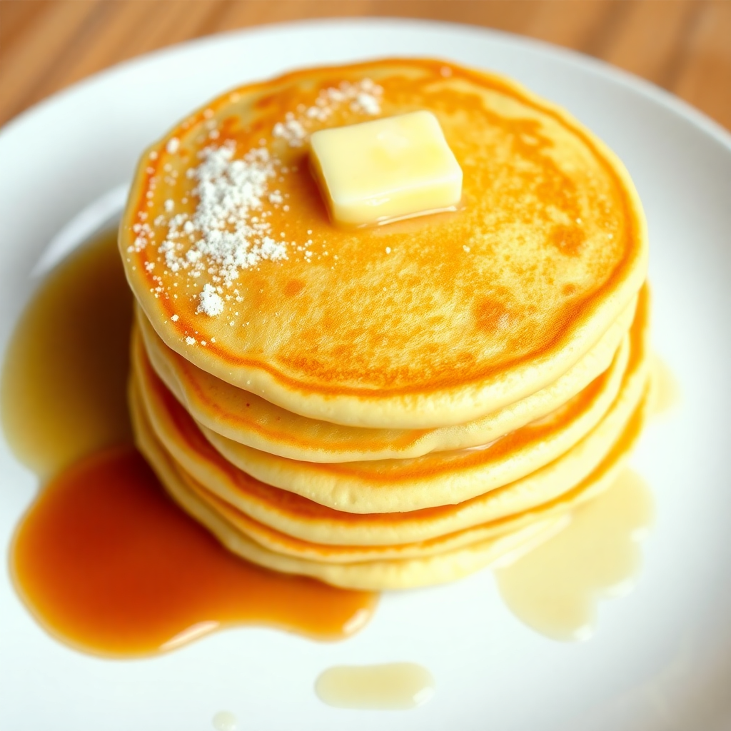 Fluffy Cornstarch Pancakes