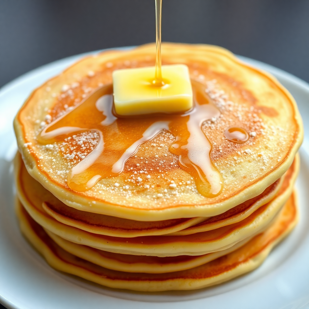 Silky Smooth Cornstarch Pancakes