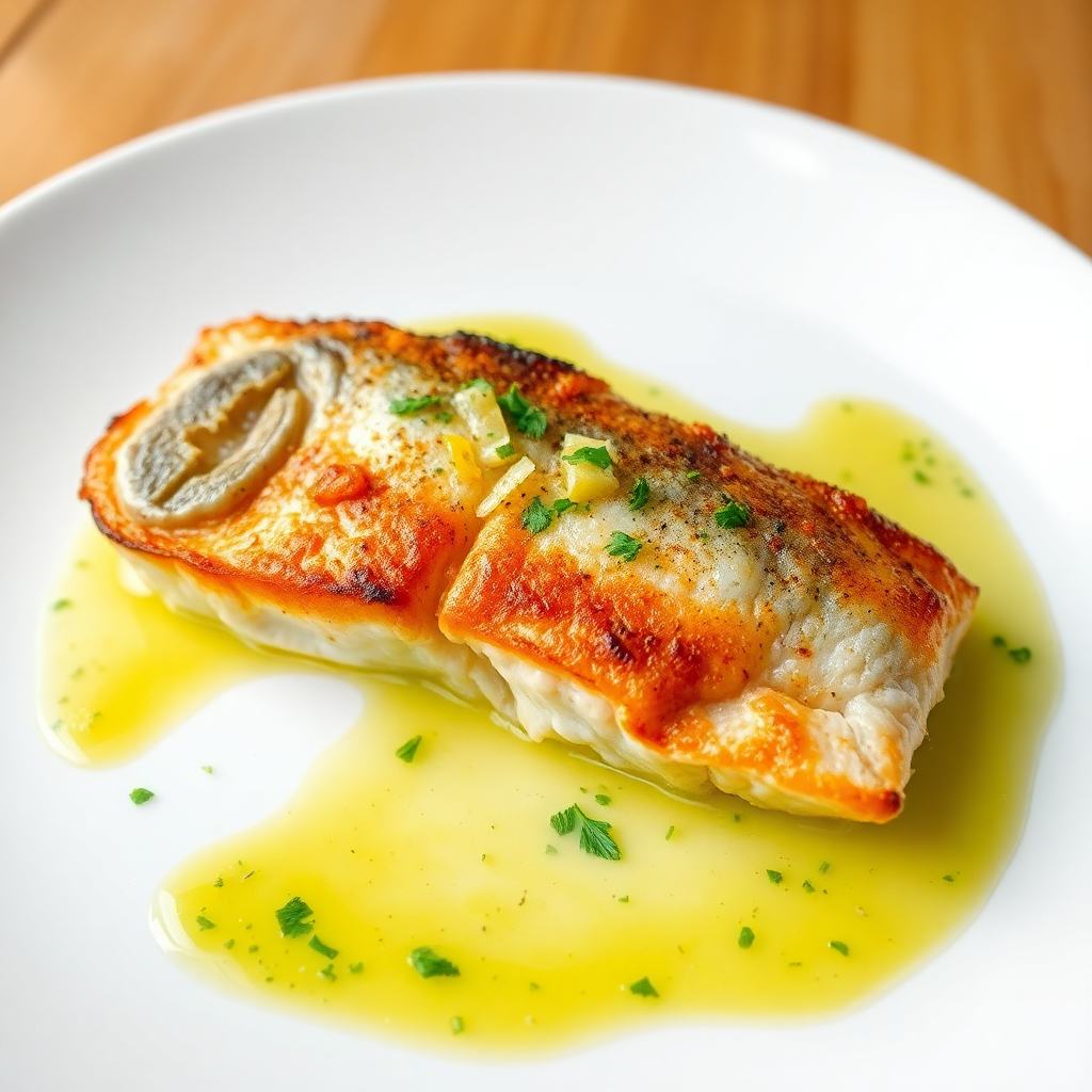 Pan-Seared Mackerel with Lemon Herb Sauce