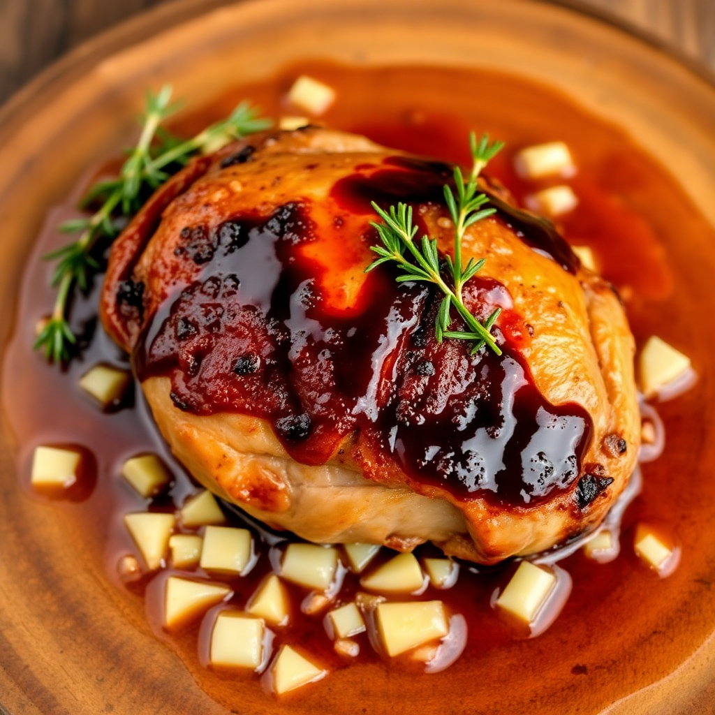 Red Wine Braised Chicken Thigh