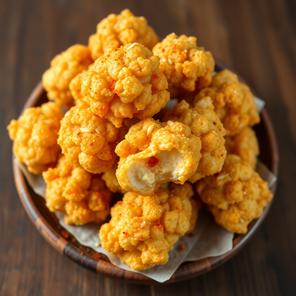 Taiwanese Popcorn Chicken (Without Basil Leaves)