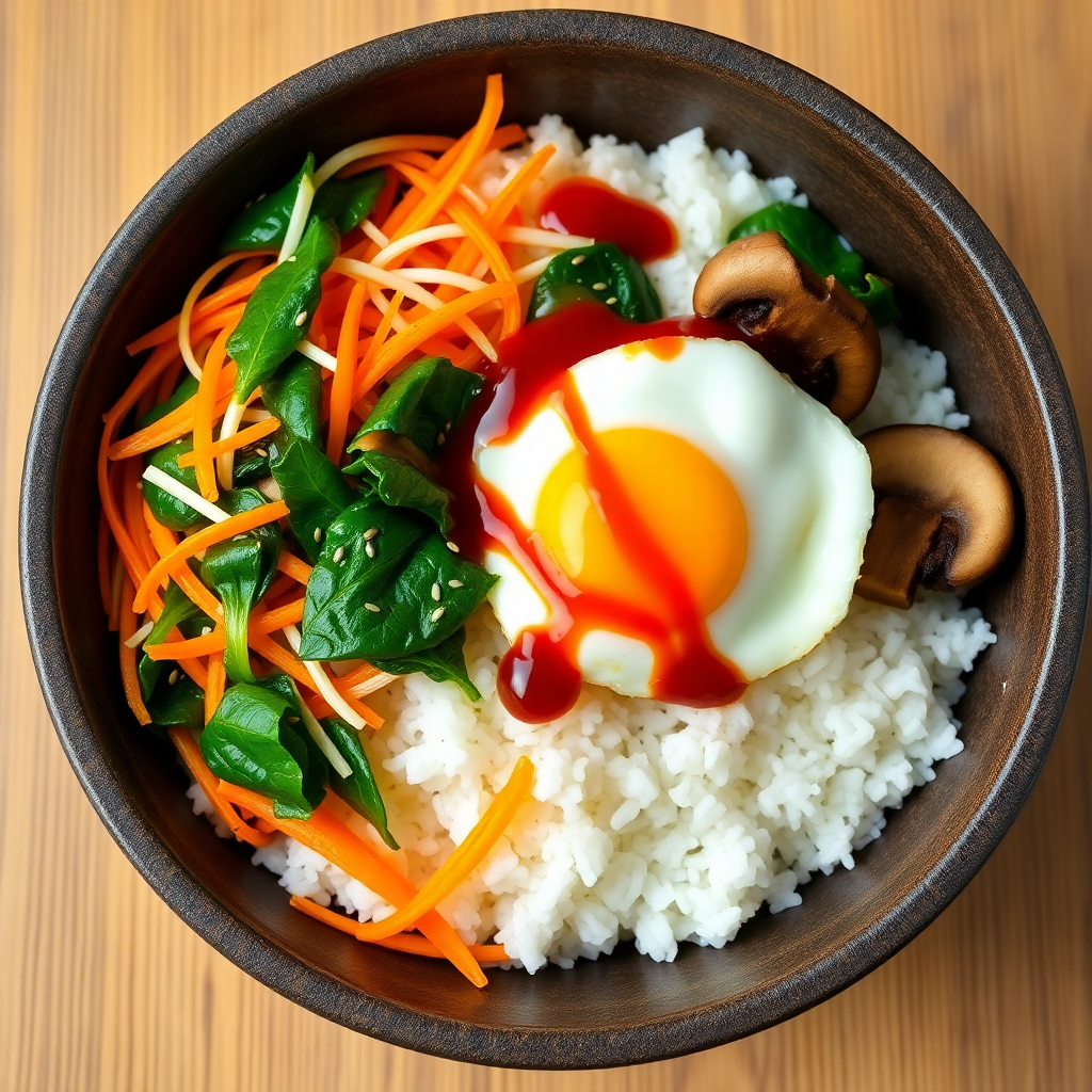 Spicy Korean Bibimbap Bowl