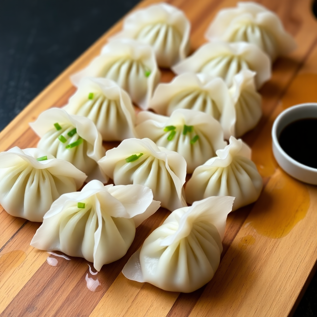 Cheese and Scallion Dumplings