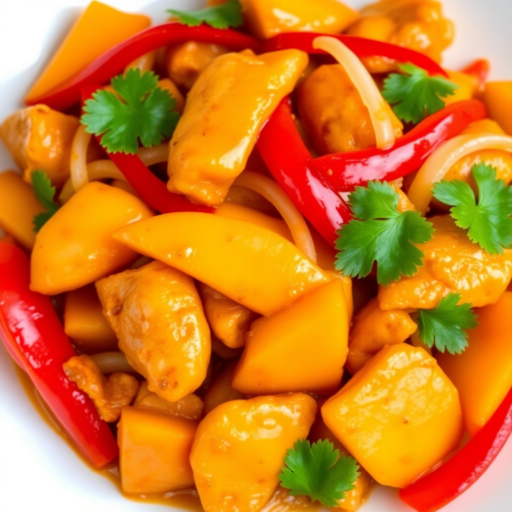 Spicy Mango Chicken Stir-Fry