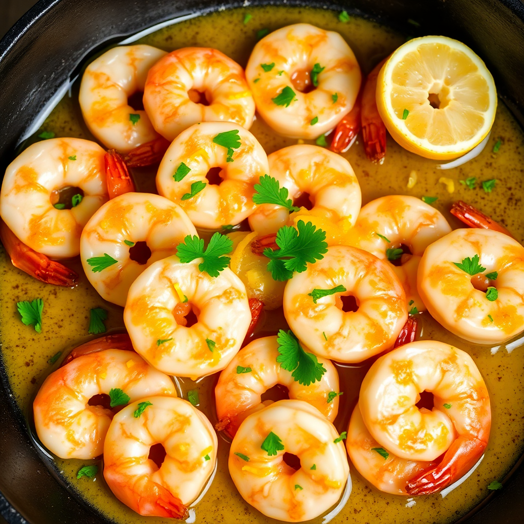 Garlic Butter Shrimp with Lemon Zest