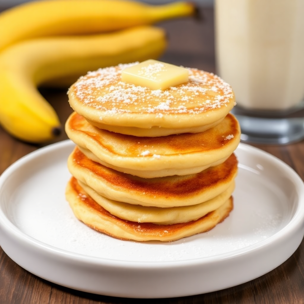 Banana Milkshake Puff Cakes