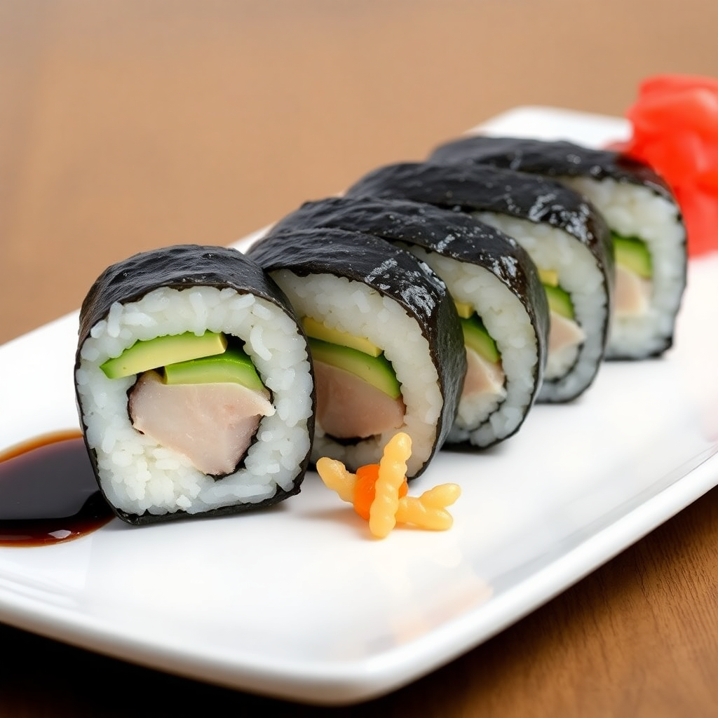 Ocean Breeze Puffer Fish-Inspired Sushi Roll