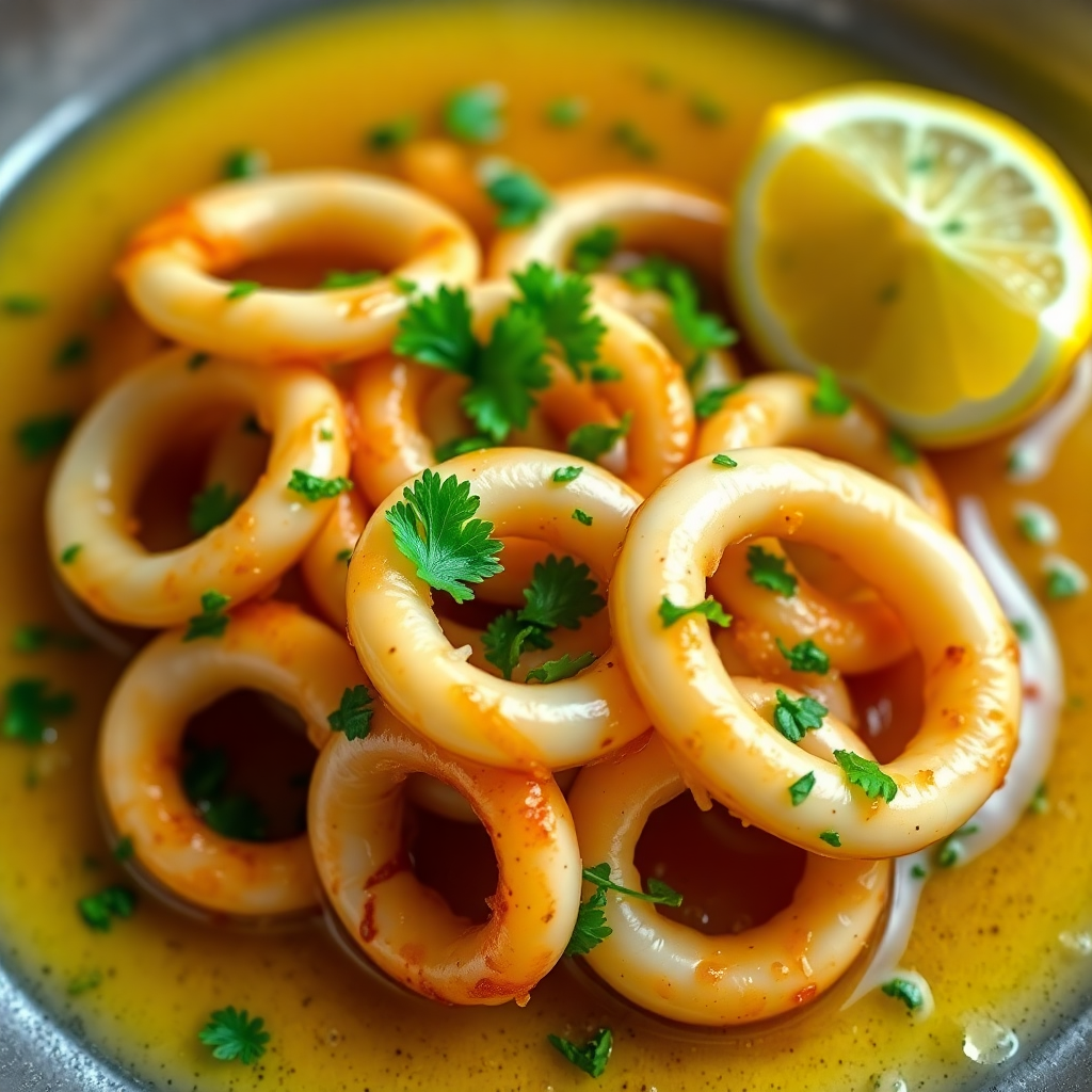 Garlic Butter Sautéed Squid