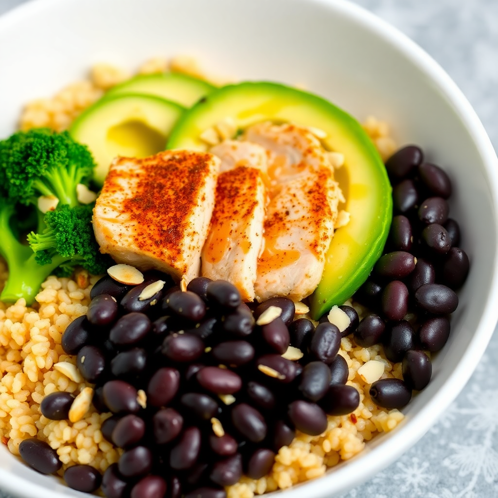High-Protein Quinoa Chicken Power Bowl