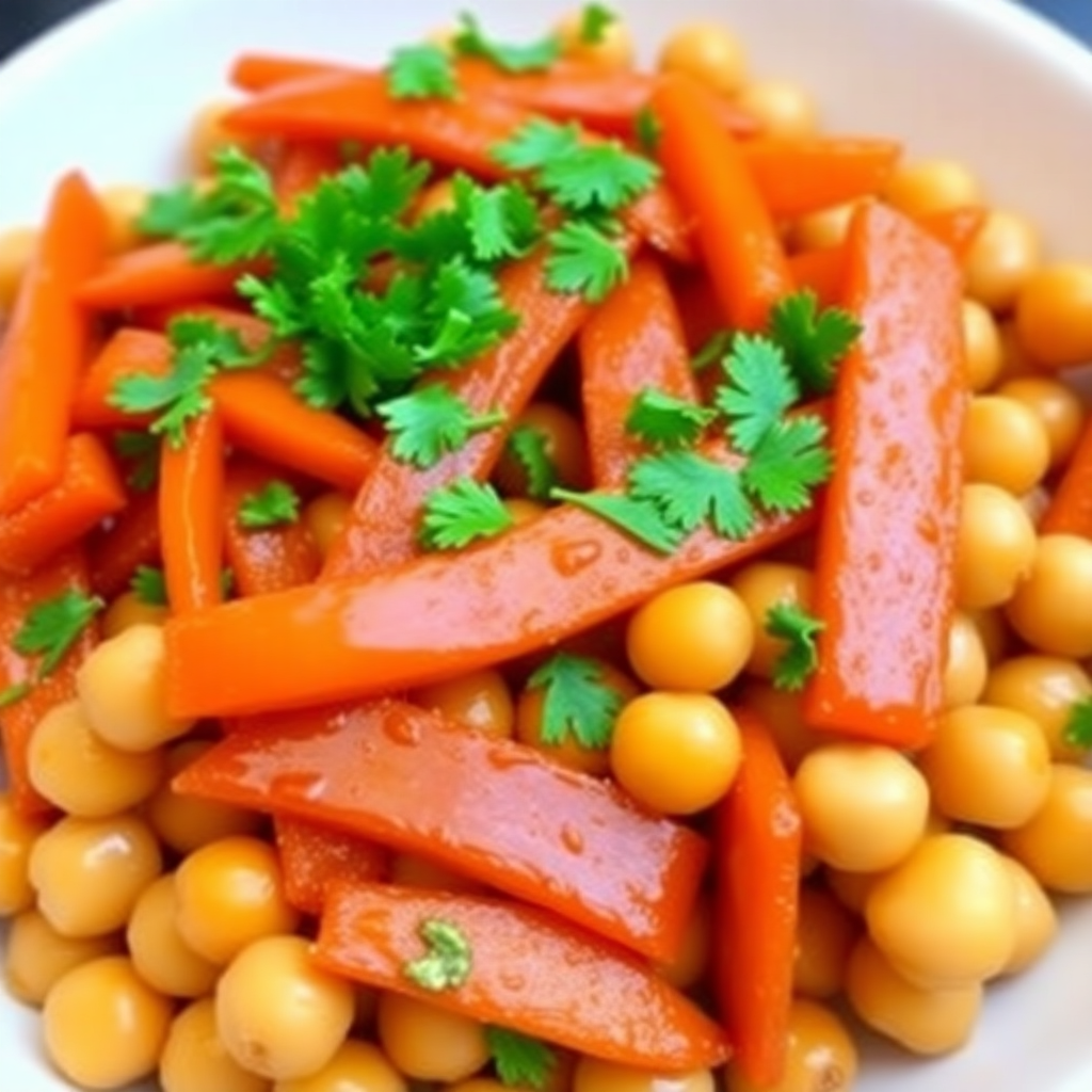 Honey-Glazed Carrot and Chickpea Stir-Fry