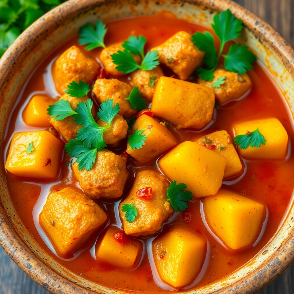 Spiced Aloo Chicken Curry