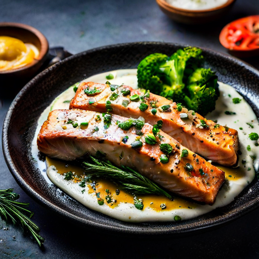 Mustard Salmon Recipe | cookAIfood