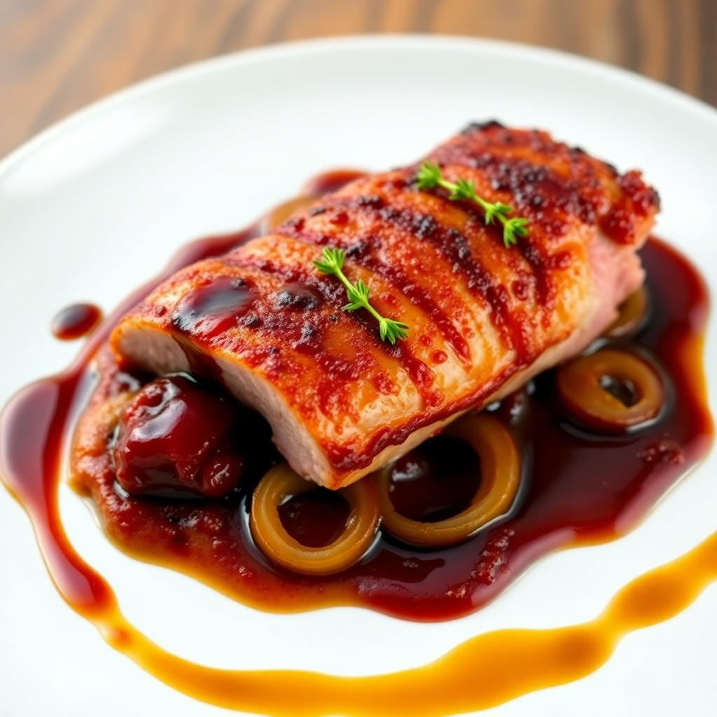 Pan-Seared Duck Breast with Onion Jam