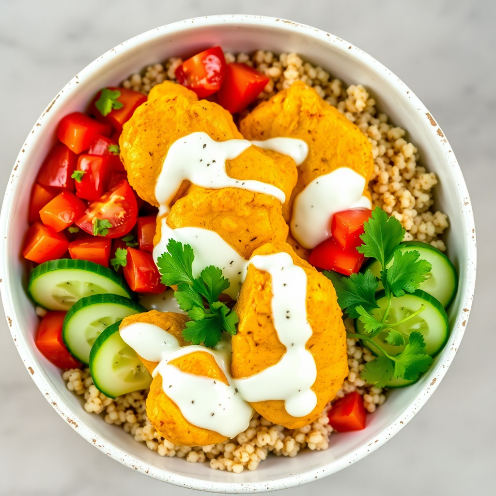 Spiced Yogurt Chicken Bowl