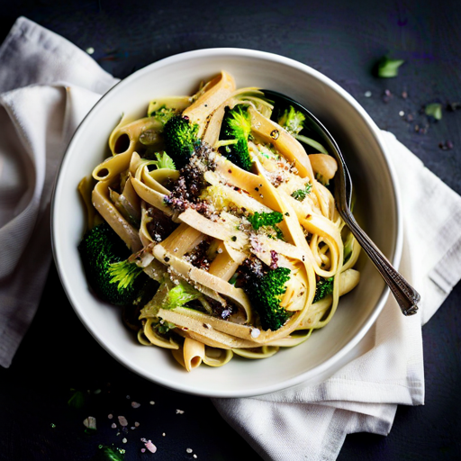 Broccoli Garlic Pasta Recipe | cookAIfood