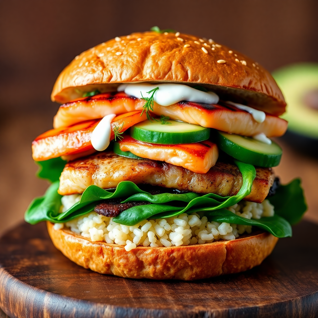 Californian Surf & Turf Rice Sandwich