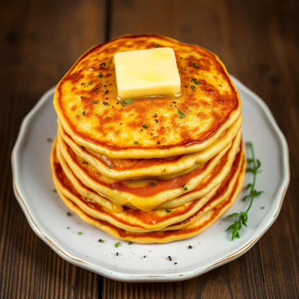 Savory Cheese and Herb Pancakes