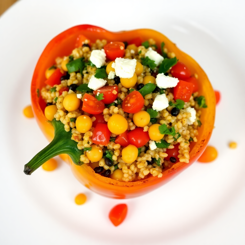 Mediterranean Stuffed Bell Pepper