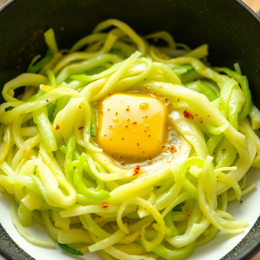 Savory Garlic Butter Sautéed Cabbage