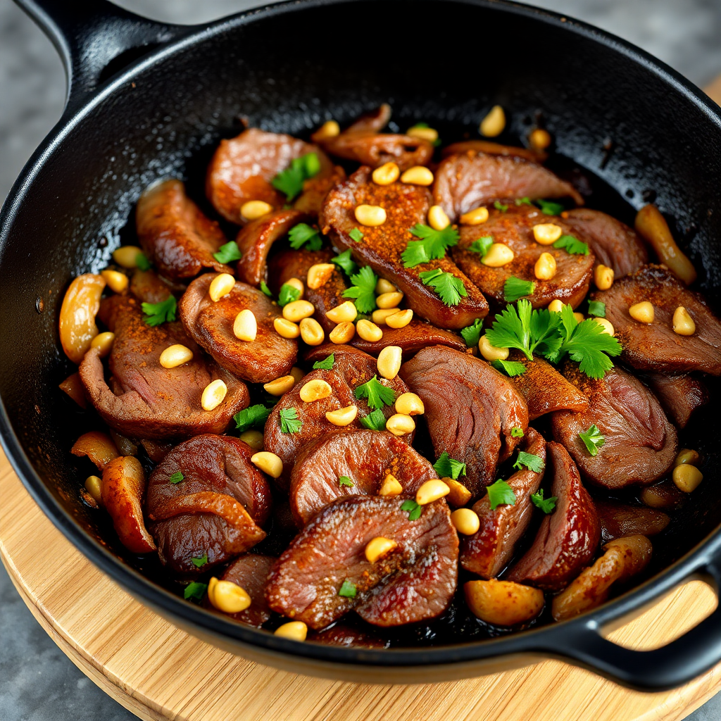 Keto Arabian Spiced Beef Skillet