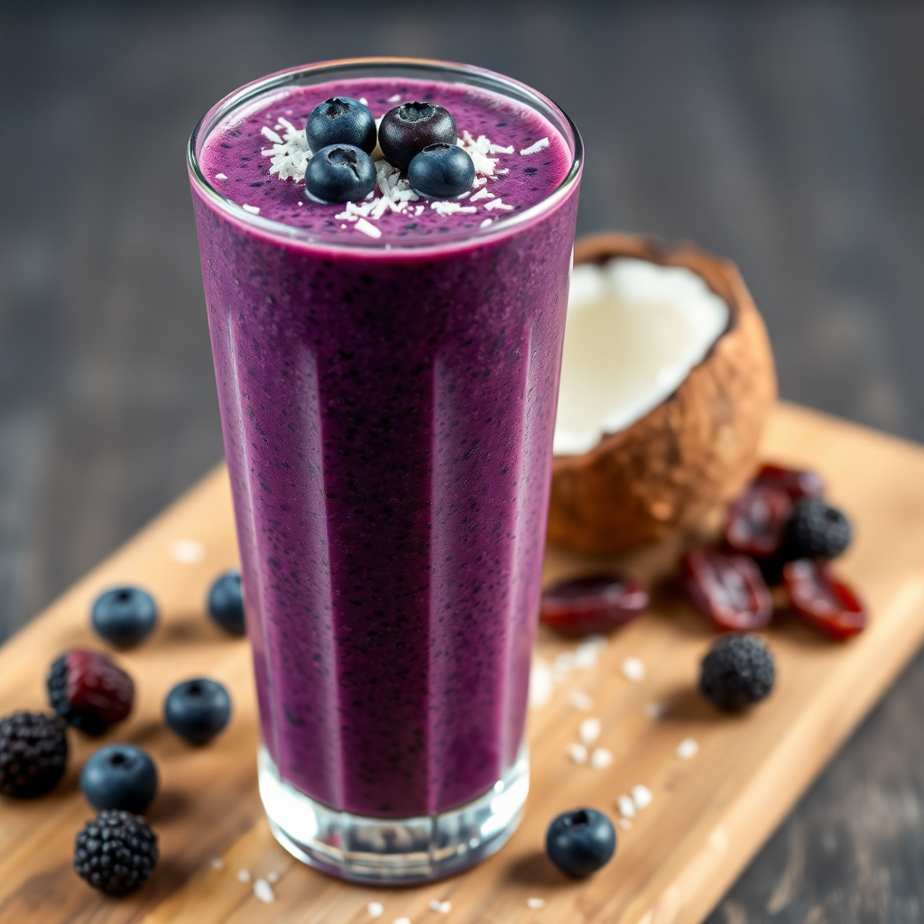 Berry Date Coconut Smoothie