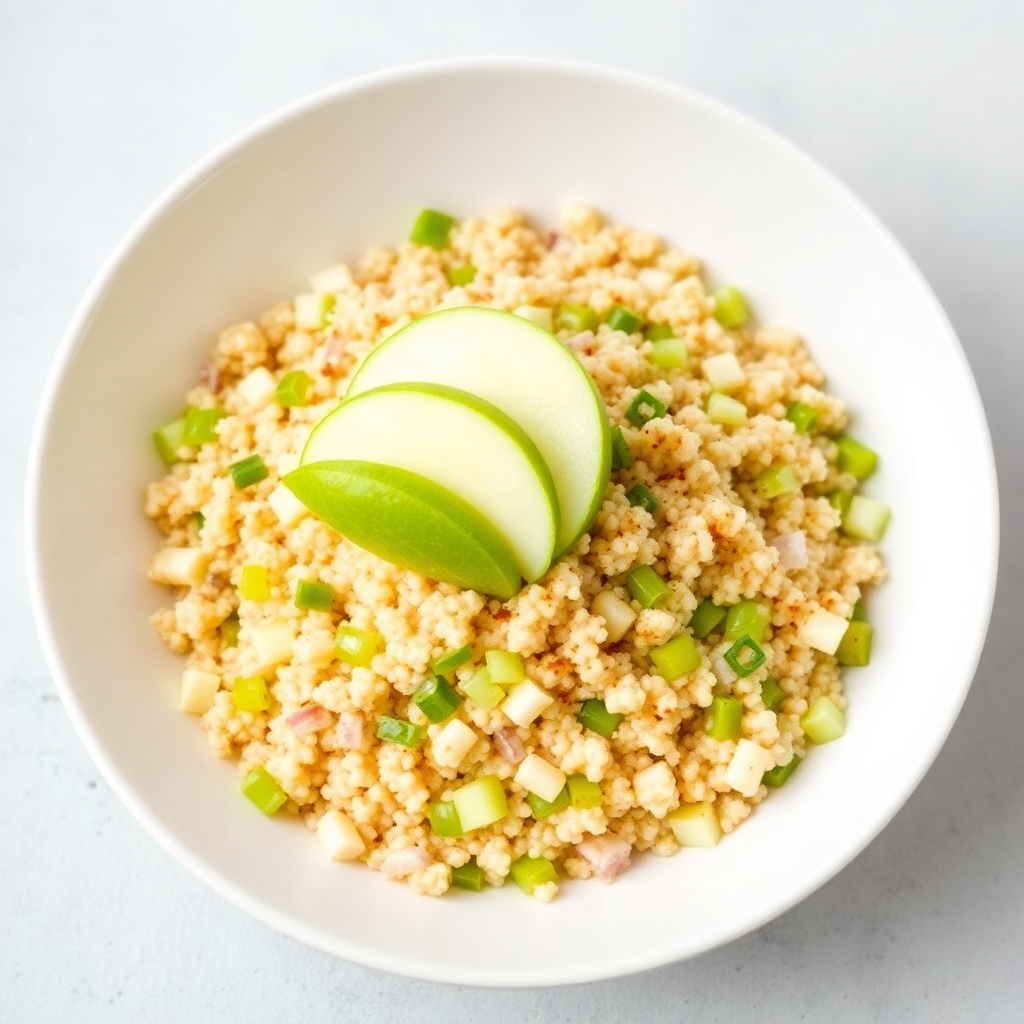 Quinoa Salad with Celery, Green Apple, and White Wine Vinaigrette