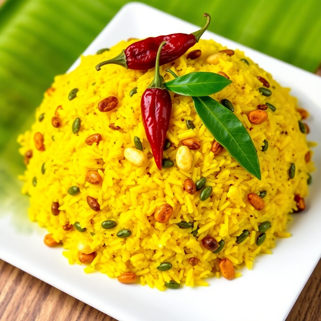 Classic Pulihora (Tamarind Rice)