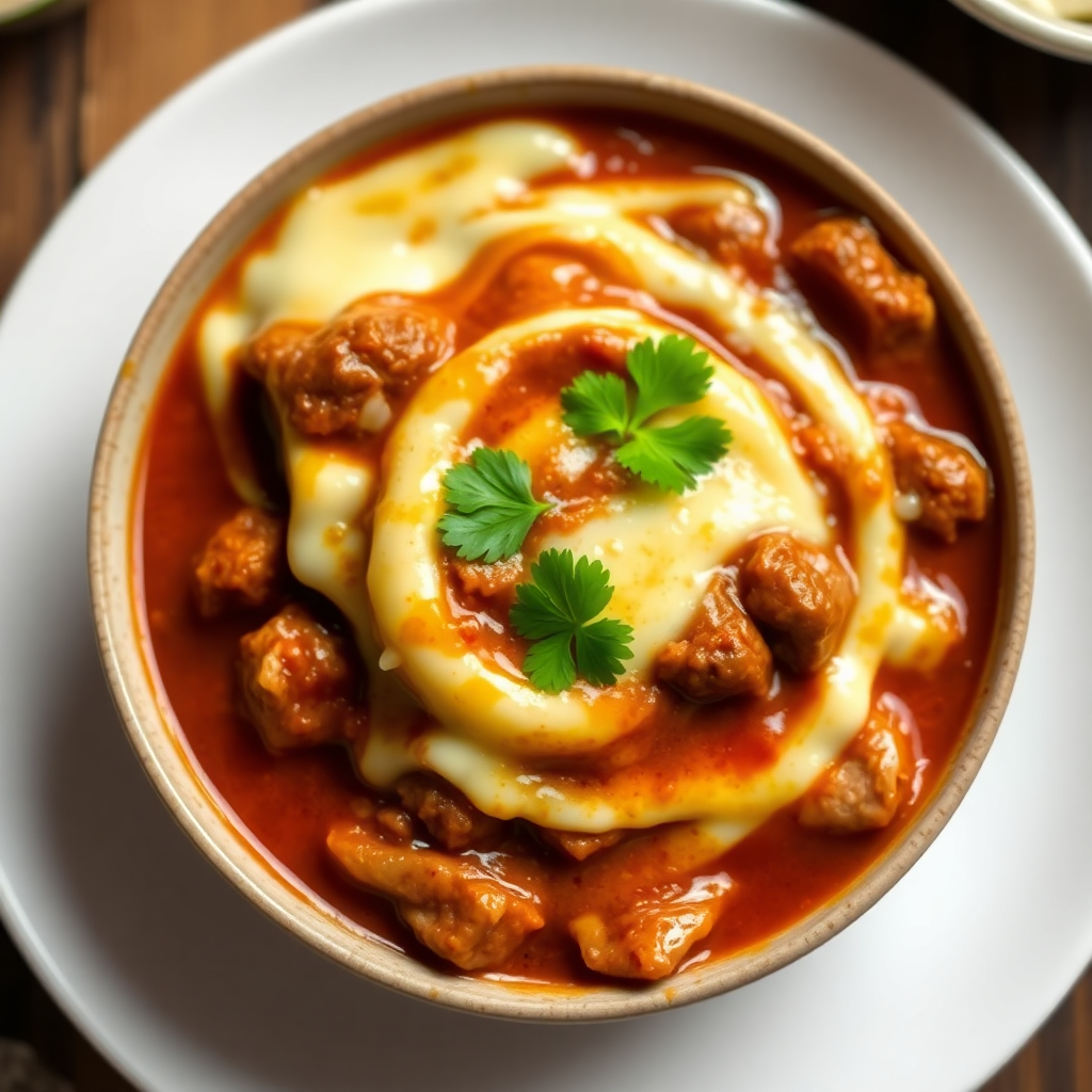 Cheesy Rendang Delight