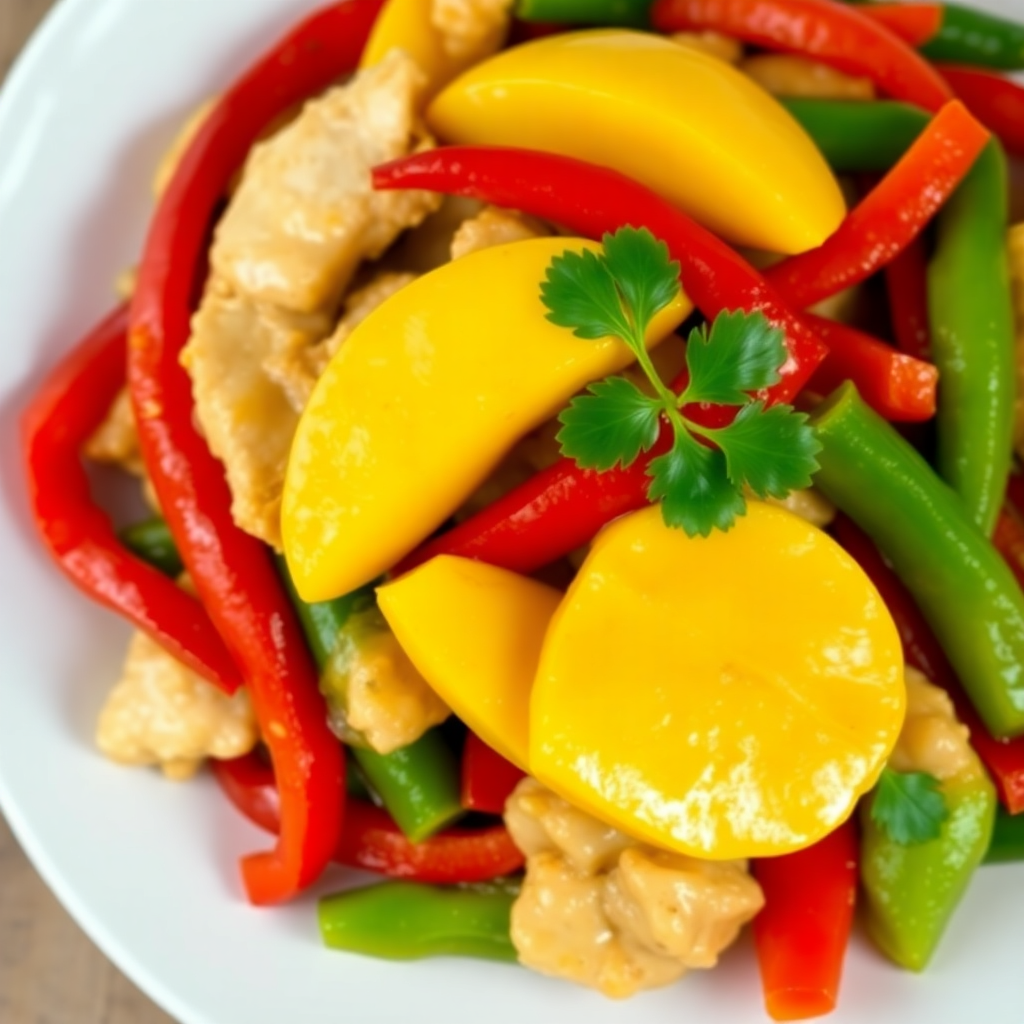 Mango Coconut Chicken Stir-Fry