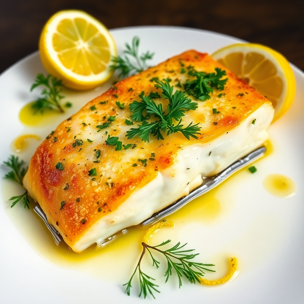Lemon Herb Pan-Seared Cod