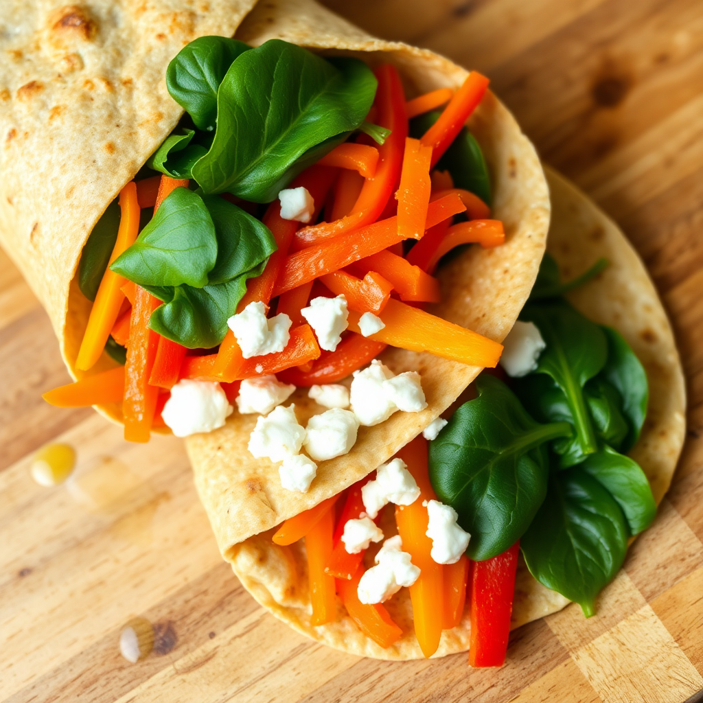 Healthy Crispy Veggie Wraps